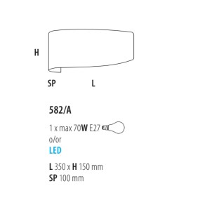 Applique VIRGOLA 582 A Fratelli Braga