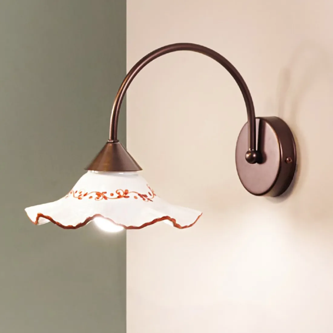 Applique ceramica Due P illuminazione HOPE AP