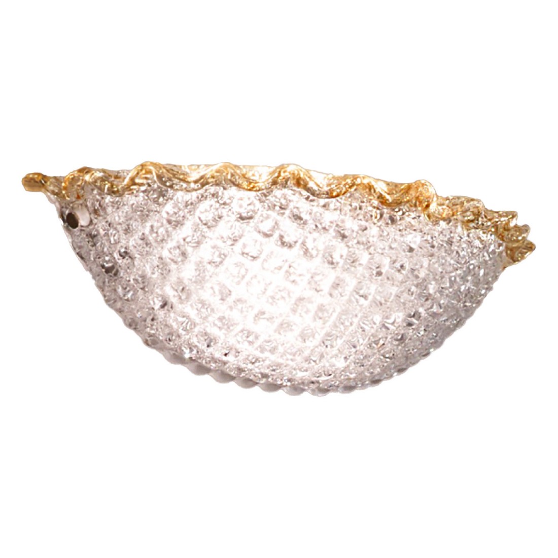 Klassische Wandleuchte DUE P HIVE 2698 AP E27 LED Glaskörnung Kristall Bernstein Wandlampenablage