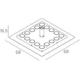 LED-Deckenleuchte Top Light FLOPPY 1185 68