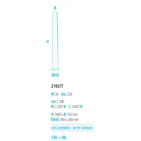 Lampadaire FB-CANNULA 2103...