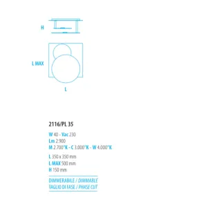 Plafoniera moderna Fratelli...