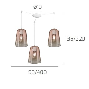 Oberlicht Kronleuchter Top Light 1164BI S3 S RA