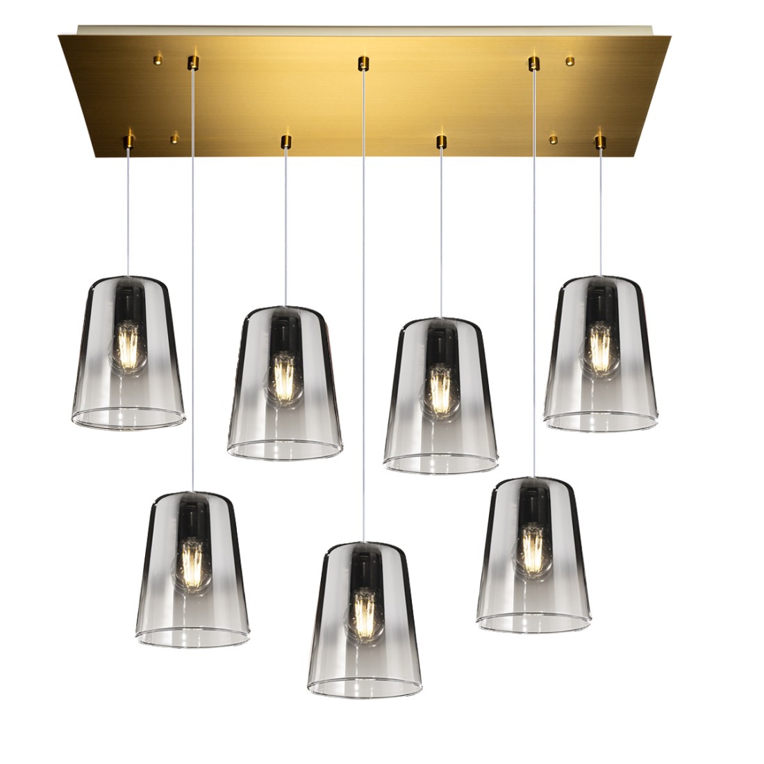 Lustre classique Top Light SHADED 1164OS S7 R CR E27 Plafonnier LED en verre coloré