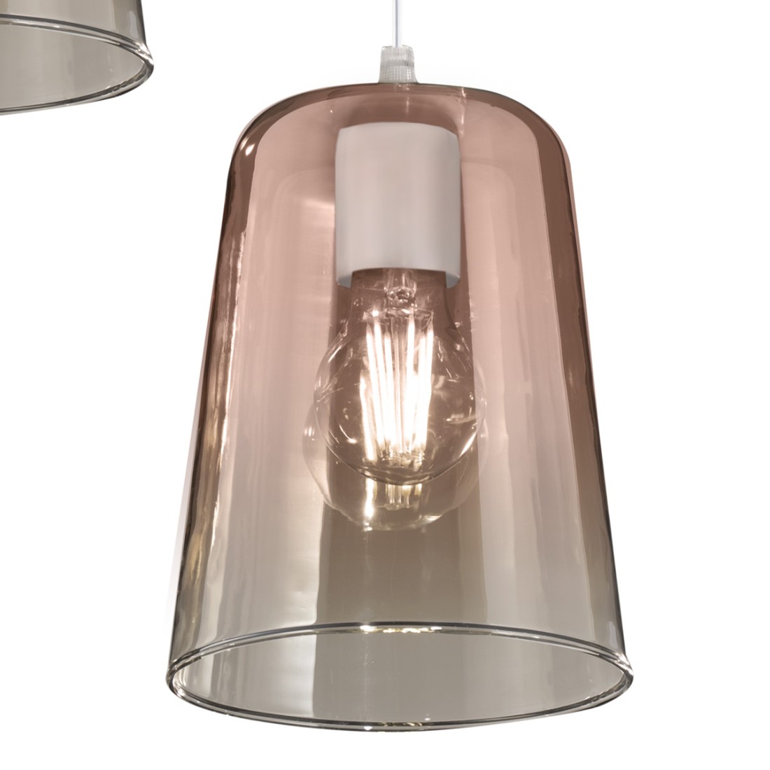 Klassischer Kronleuchter Top Light SHADED 1164OS S7 R RA E27 LED-Farbglas-Deckenleuchte