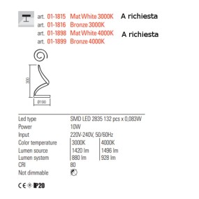 Lámpara de mesa clásica Redo Group TORSION 01 1816 01 1899 LED
