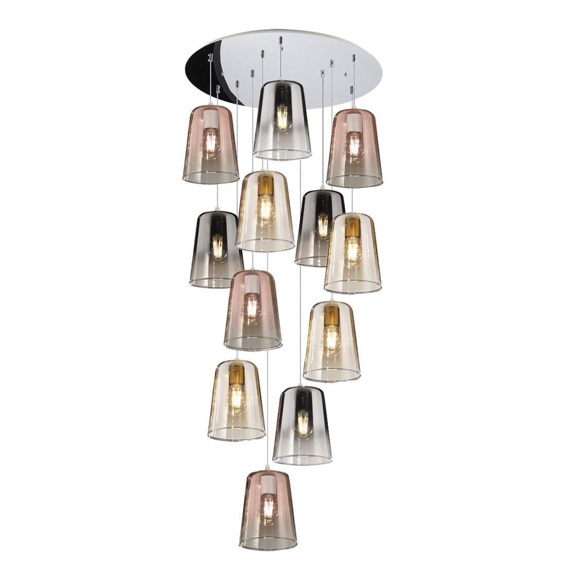 Lampadario Top Light SHADED 1164CR S12 T MC