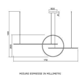 Redo Group GIOTTO 01 1736 01 1849 Lustre moderne à LED