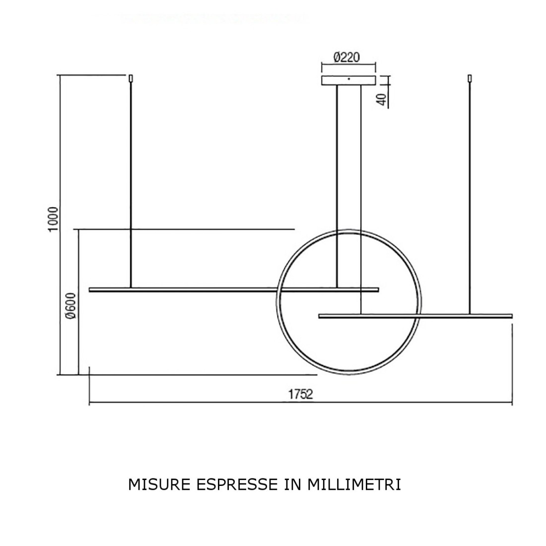 Lustre Redo Group GIOTTO 1737 1850 dimmable