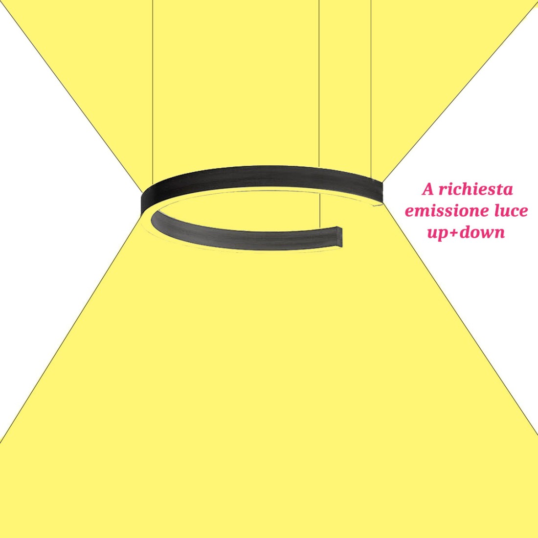 Lampadario led moderno Fratelli Braga HUG 2159 S90-1