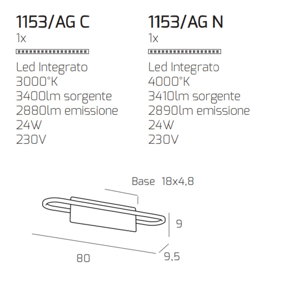 Applique Circuit 1153 Top Light