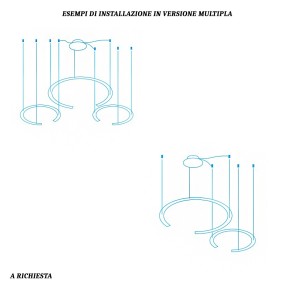 Fratelli Braga HUG 2159 S40-2 araña led moderna