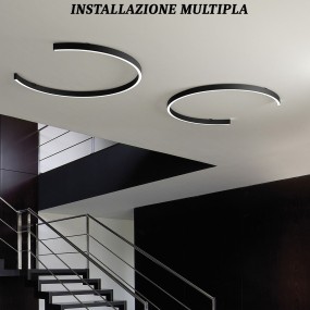 Lámpara de techo LED moderna Fratelli Braga HUG 2159 TR90