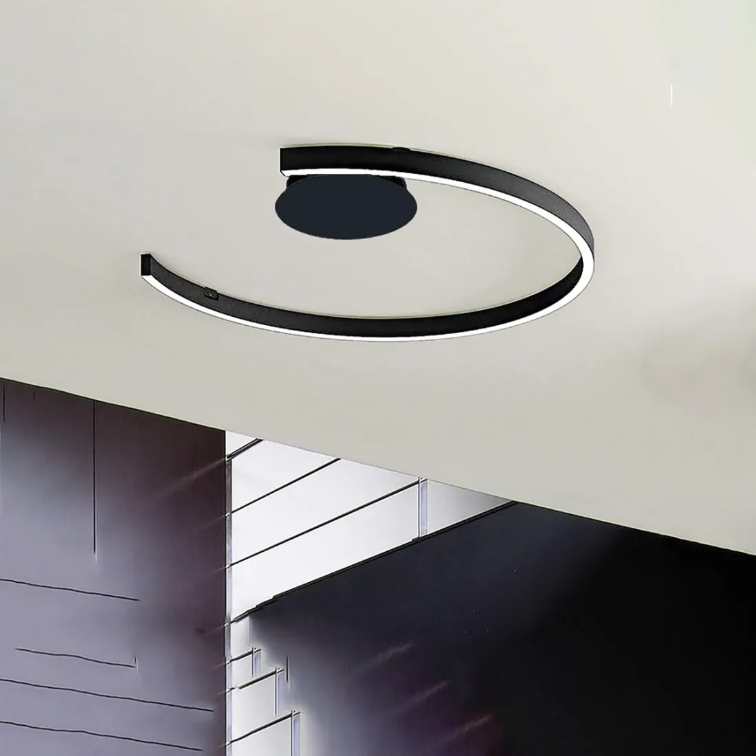 Plafonnier LED moderne Fratelli Braga HUG 2159 TR50