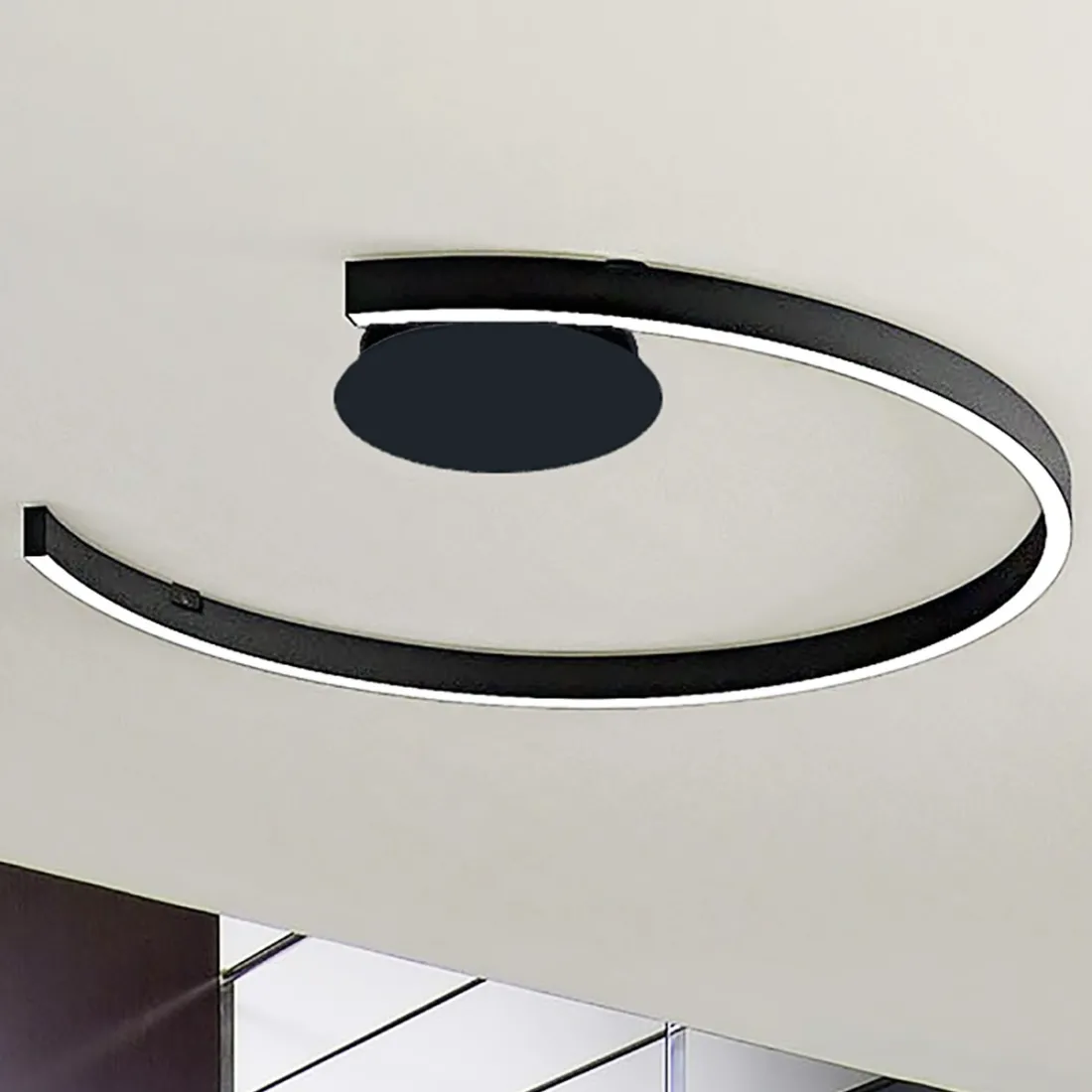 Moderne LED-Deckenleuchte Fratelli Braga HUG 2159 TR90