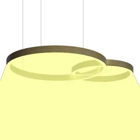 Einstrahliger LED-Kronleuchter Fratelli Braga LOOP 2128 S60 40 1