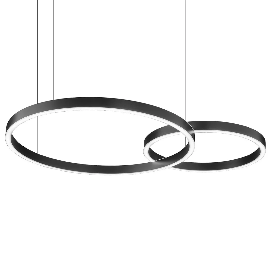 Lampadario Led biemissione moderno Fratelli Braga LOOP 2128 S60 40 2