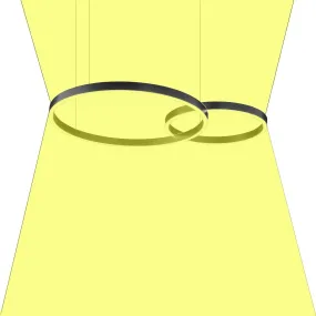 Lampadario Led biemissione moderno Fratelli Braga LOOP 2128 S60 40 2