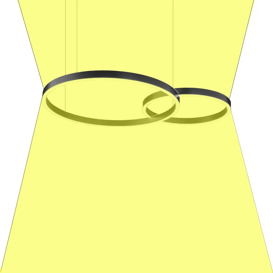 Lampadario Led biemissione moderno Fratelli Braga LOOP 2128 S60 40 2