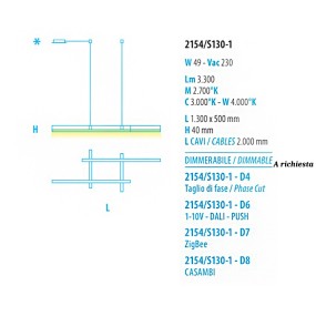 LED-Kronleuchter mit Einzelemission Fratelli Braga NETS 2155 S145 1