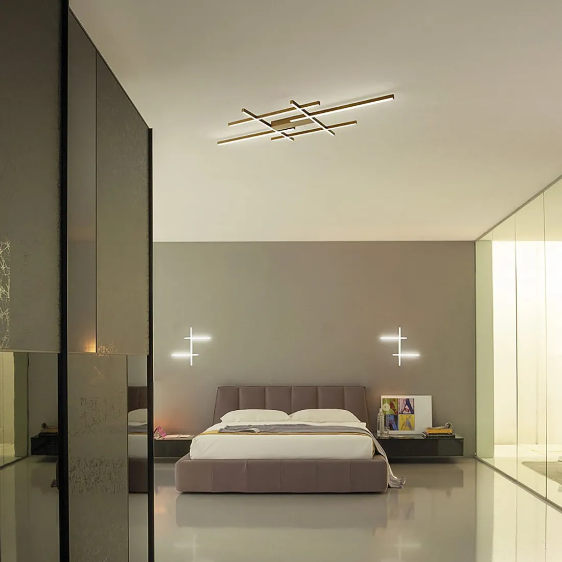 Led-Deckenleuchte Fratelli Braga NETS 2155 PL145 AL 100 24