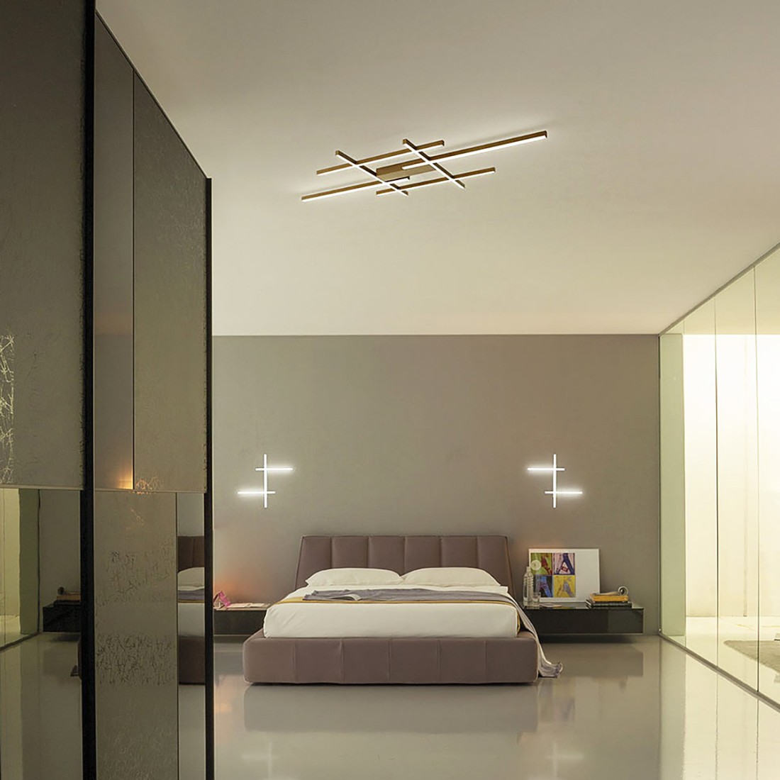 Lámpara de techo LED Fratelli Braga NETS 2155 PL145 AL 100 24
