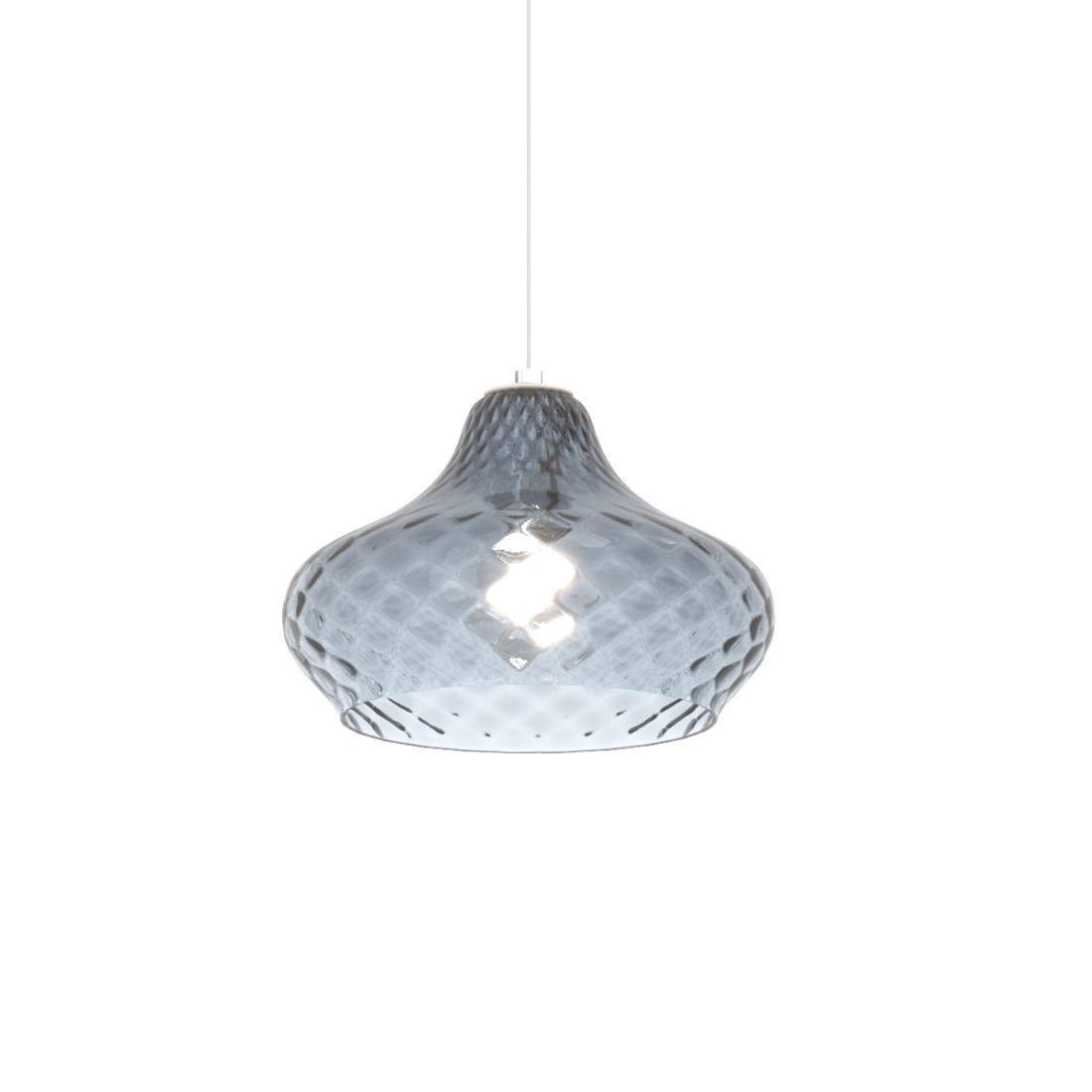 Lampadario vetro colorato Top Light DRESS 1191 BI S7 RMIX ZAFFIRO