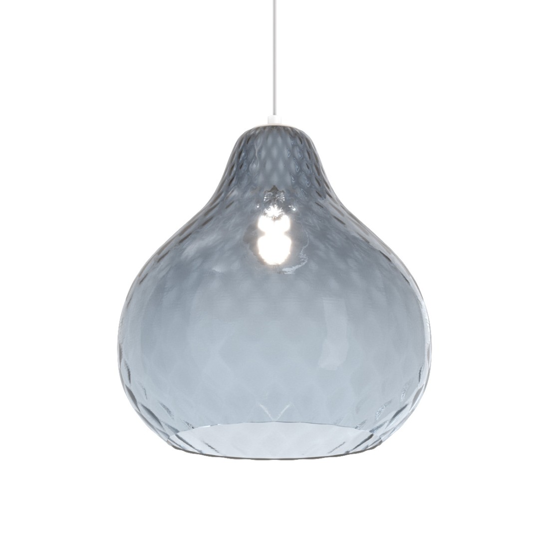 Lampadario vetro colorato Top Light DRESS 1191 BI S7 RMIX ZAFFIRO