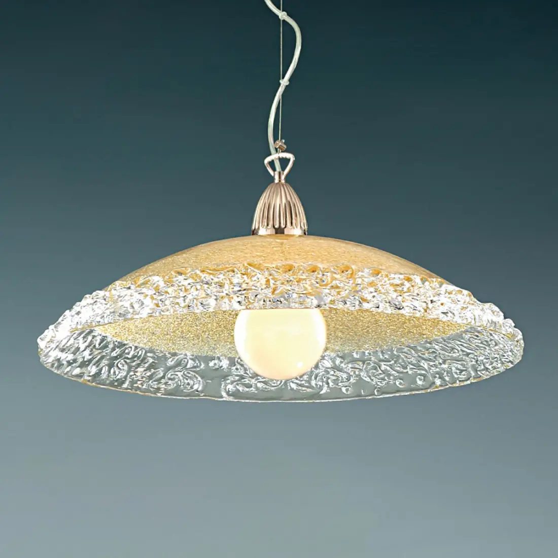 Lampadario vetro ambra Padana Lampadari SALLY 288 SM
