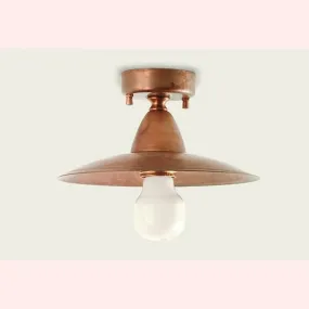 BA-CRISPLA Deckenleuchte 20cm rustikale Messing Deckenleuchte Outdoor E27 IP43