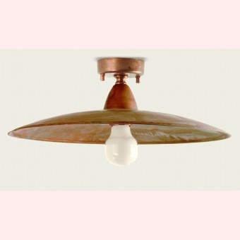 BA-CRISPLA plafonnier 35cm plafonnier rustique en laiton extérieur E27 IP43