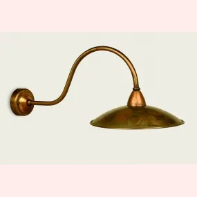 BA-CRISCU Wandleuchte 30cm rustikale Messing Wandleuchte Outdoor IP43