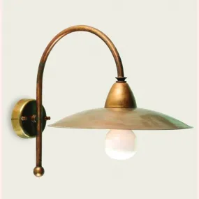 BA-CRISGO Wandleuchte 25cm rustikale Messing Wandleuchte Outdoor IP43