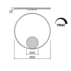 Redo GROUP ORBIT 01 1909 applique murale led 55W