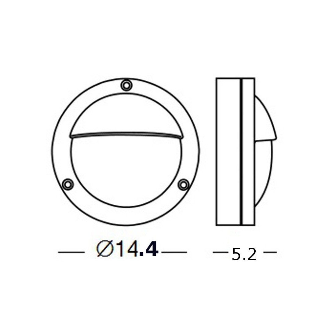 Applique esterno rustico Lampadari Bartalini SOL 4 OV 830 AO GX53 LED