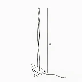 Promoingross moderne Stehleuchte TWIST P183 LED