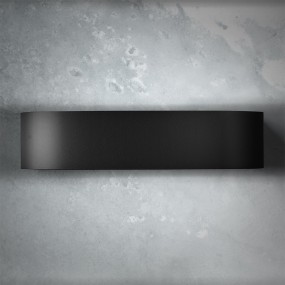 Moderne Wandleuchte Promoingross HANDLES A22 NE LED Wandleuchte mit Einzelemission aus schwarzem Metall