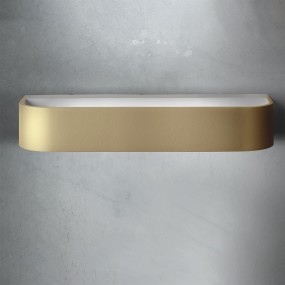 Klassische Wandleuchte Promoingross HANDLES A22 MG LED-Wandleuchte mit Einzelemission aus goldfarbenem Metall