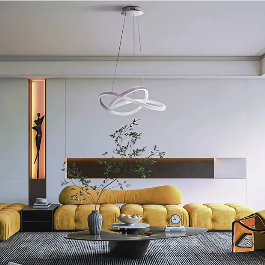 Pan International INFINITY 60 GRF17111 moderner LED-Kronleuchter