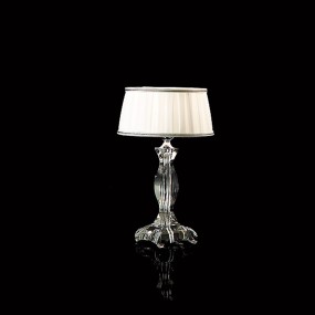 Classic abat-jour Lampadari Bartalini JULIE 1004 LTP E14 LED lámpara de mesa de tela de cristal
