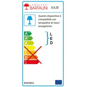 Abat-jour classica Lampadari Bartalini JULIE 1004 LTP E14 LED