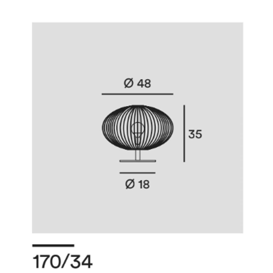 Gibas TITTI 170 34 E27 LED pantalla moderna acero