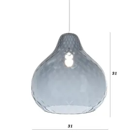 Top Light Kronleuchter aus farbigem Glas DRESS 1191 CR S3 SMIX ZA E27 LED moderne Deckenleuchte