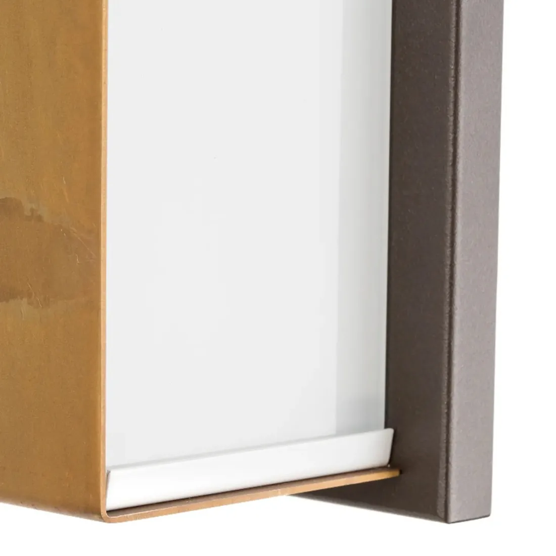 Aplique de pared clásico LED Gibas LOLA 929 42 E27 latón oxidado