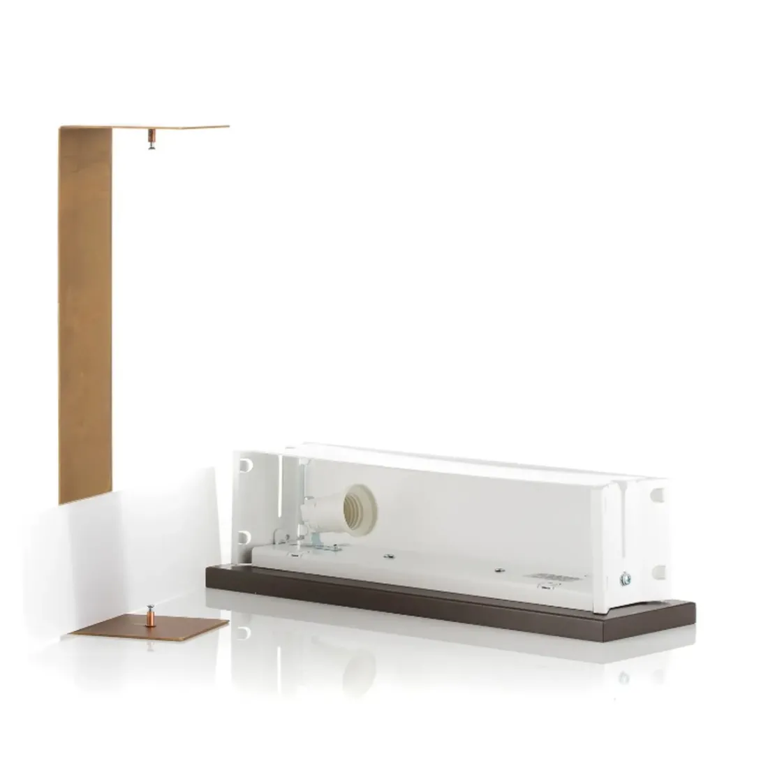 Aplique de pared clásico LED Gibas LOLA 929 42 E27 latón oxidado