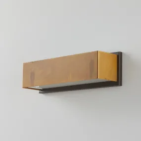Aplique de pared clásico LED Gibas LOLA 929 42 E27 latón oxidado