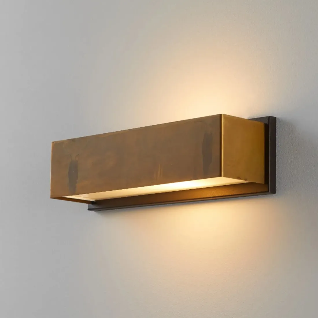 Aplique de pared clásico LED Gibas LOLA 929 42 E27 latón oxidado