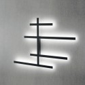 Plafoniera moderna Gea Luce RAKE AXL 70.2W LED dimmerabile alluminio lampada soffitto parete