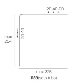 Moderne Bogen-Stehleuchte Top Light CORNER 1189 B4 B3