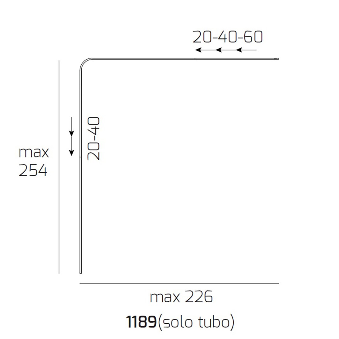 Piantana terra arco moderna Top Light CORNER 1189 B4 B3